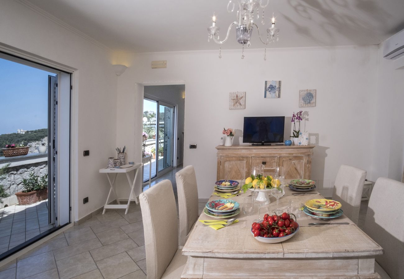 Villa a Massa Lubrense - AMORE RENTALS - Villa Valentina con Piscina Privata, Terrazzi, Vista Mare e Aria Condizionata