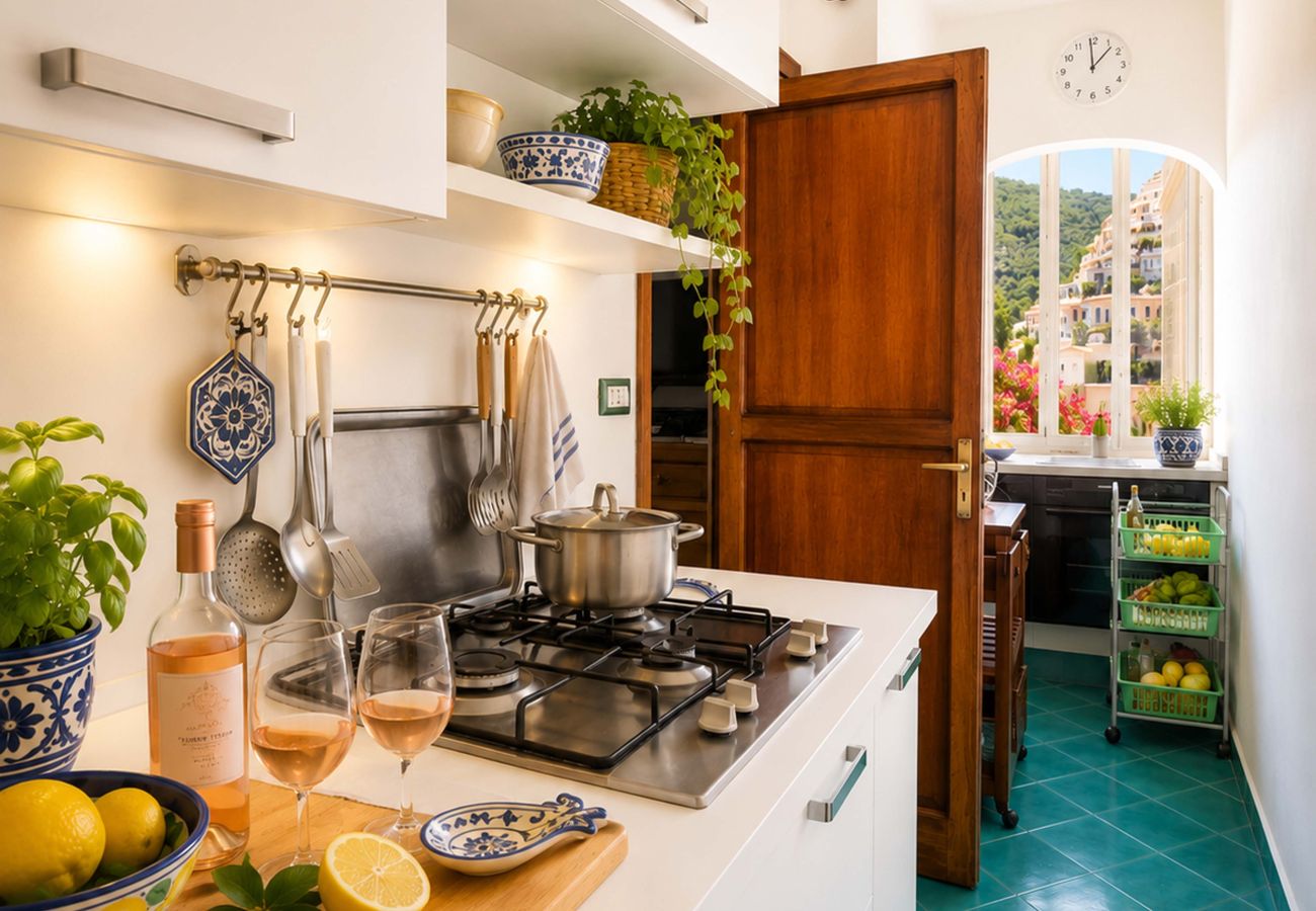 Casa a Positano - AMORE RENTALS - Casa Raffi con Vista Mare sulla Spiaggia di Positano