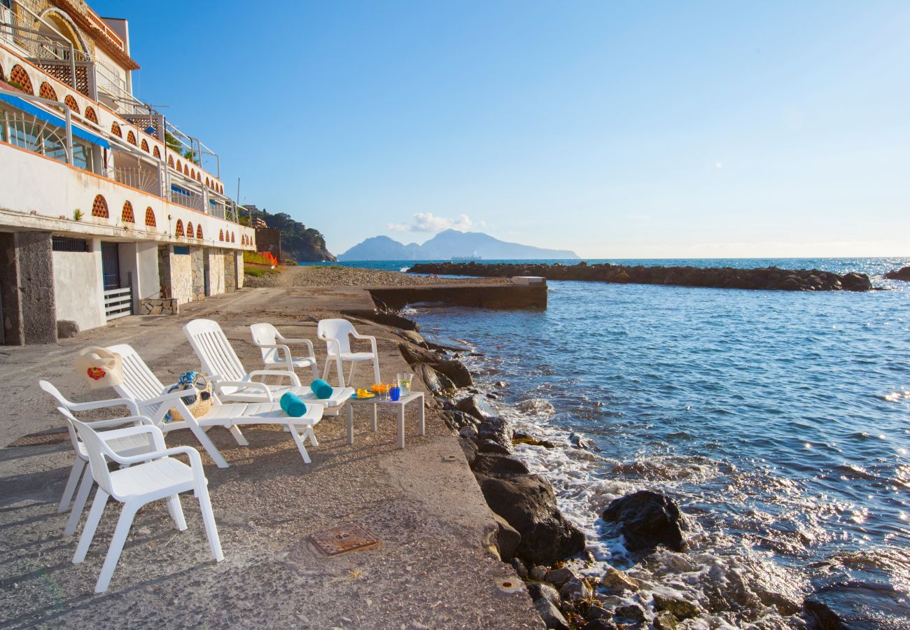 Villa a Massa Lubrense - AMORE RENTALS - Villa del Sole con Vista Mare, Discesa Diretta al Mare, Parcheggio e Aria Condizionata