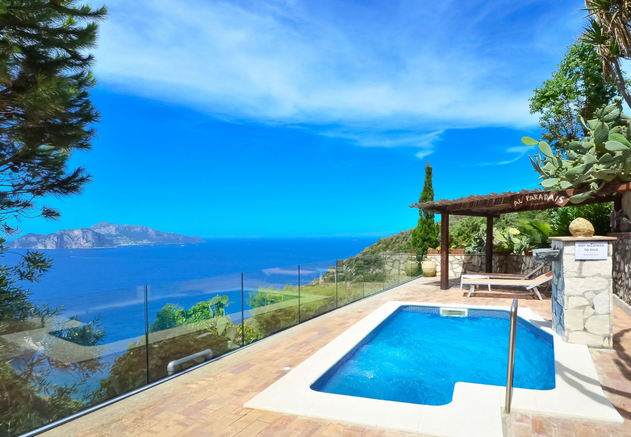 Villa a Termini - AMORE RENTALS - Villa Bacco con Piscina Privata, Vista Mare, Parcheggio, Romantica