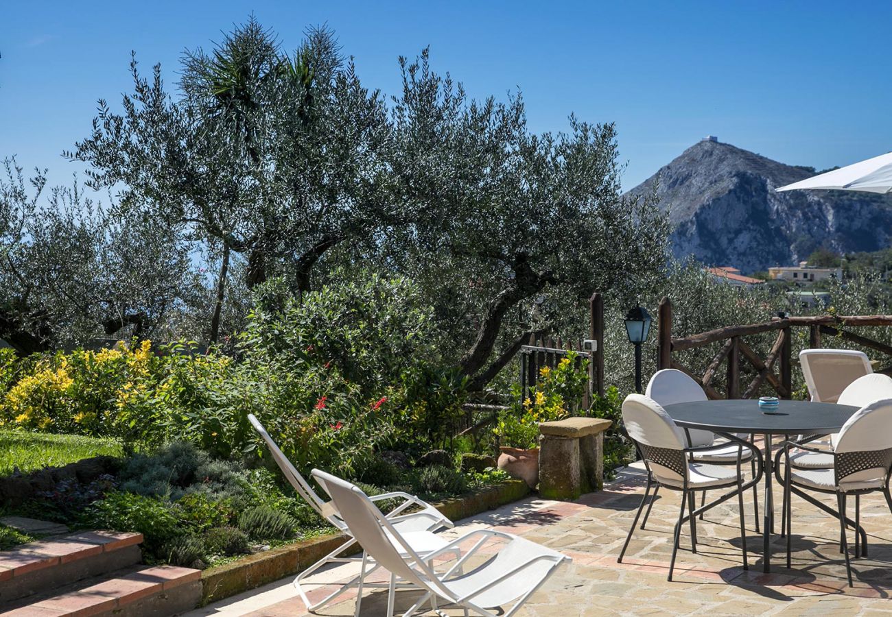 Villa a Sant´Agata sui Due Golfi - AMORE RENTALS - Villa Amiela con Piscina Privata, Vista Mare, Giardino,Terrazzi e Parcheggio