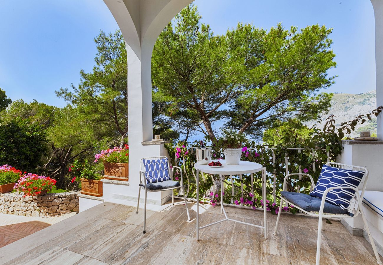 Villa a Capri - AMORE RENTALS - Villa Polifemo con Piscina Privata, Vista Mare, Terrazzi e Giardino