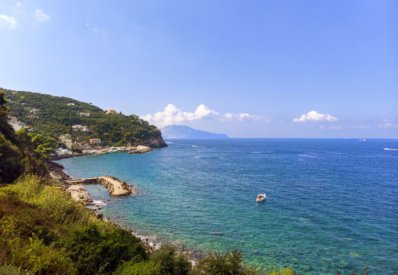 Villa a Massa Lubrense - AMORE RENTALS - Villa Ofelia con Piscina Privata, Giardino e Discesa Diretta al Mare