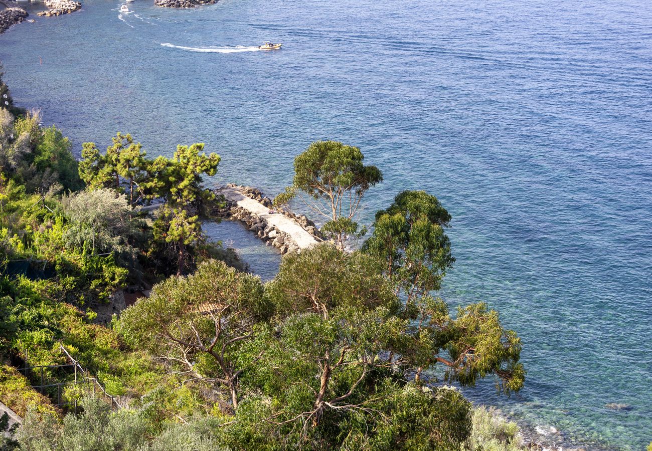 Villa a Massa Lubrense - AMORE RENTALS - Villa Ofelia con Piscina Privata, Giardino e Discesa Diretta al Mare