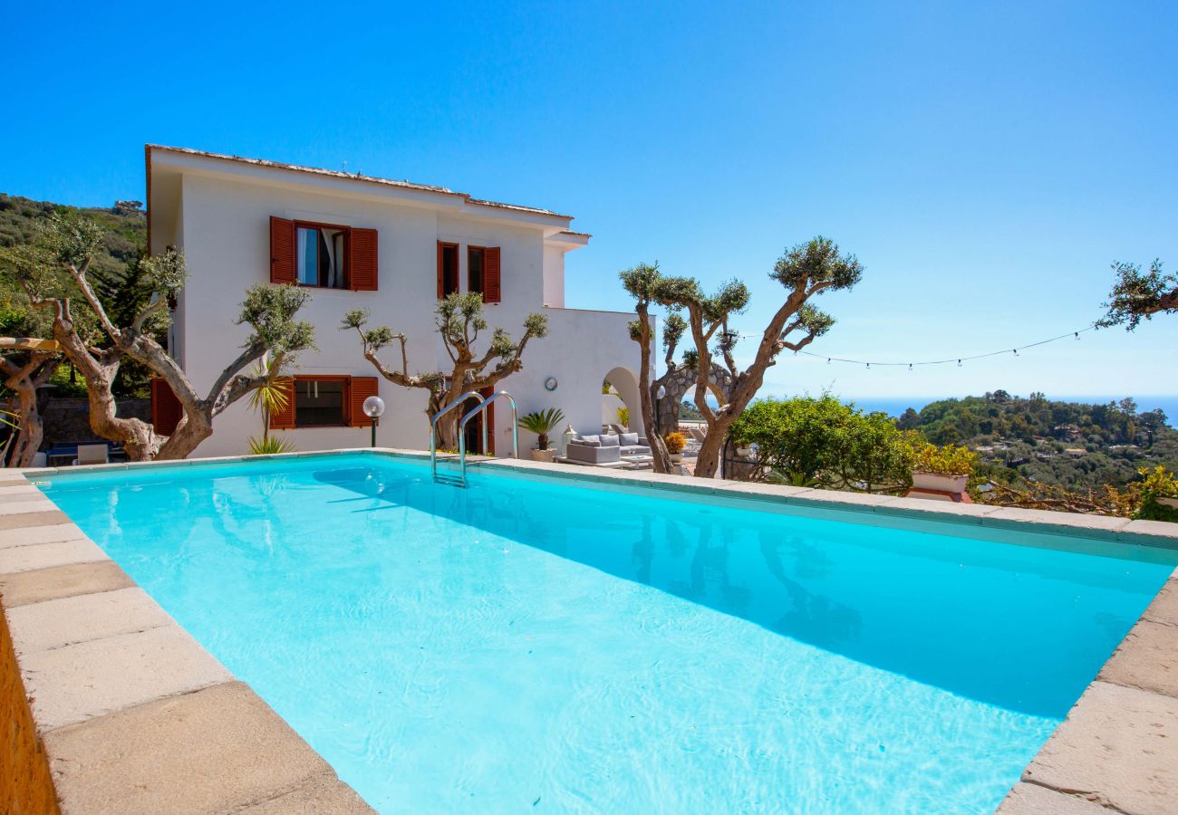 Villa a Massa Lubrense - AMORE RENTALS - Villa Marina con Piscina Privata, Vista Mare, Terrazzi e Parcheggio