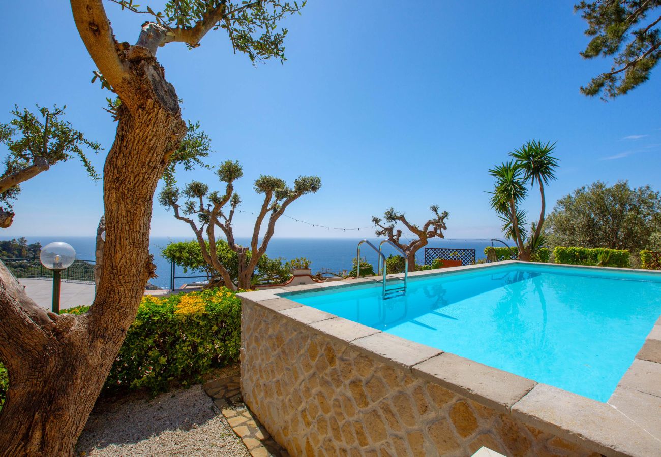 Villa a Massa Lubrense - AMORE RENTALS - Villa Marina con Piscina Privata, Vista Mare, Terrazzi e Parcheggio