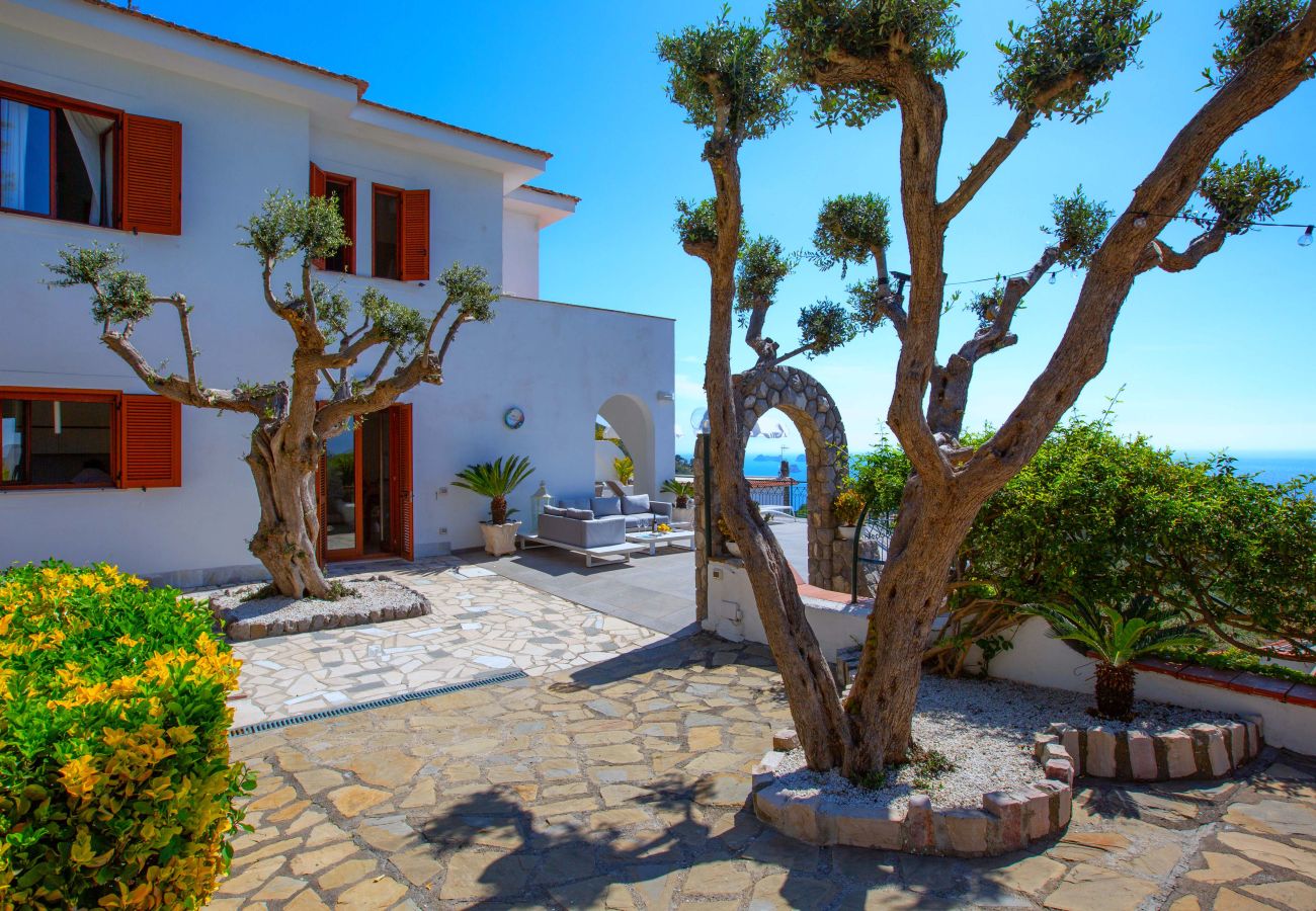 Villa a Massa Lubrense - AMORE RENTALS - Villa Marina con Piscina Privata, Vista Mare, Terrazzi e Parcheggio