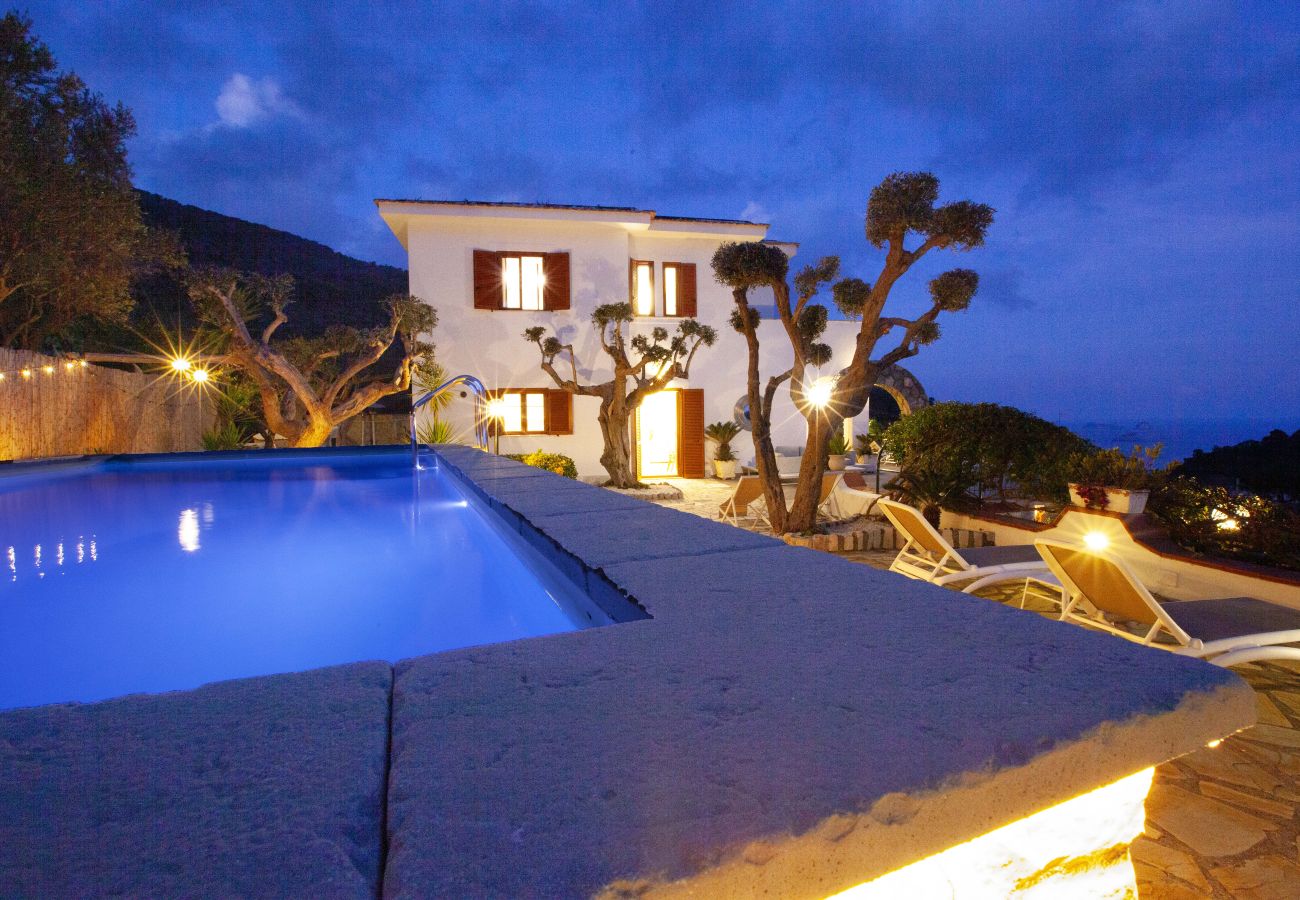 Villa a Massa Lubrense - AMORE RENTALS - Villa Marina con Piscina Privata, Vista Mare, Terrazzi e Parcheggio