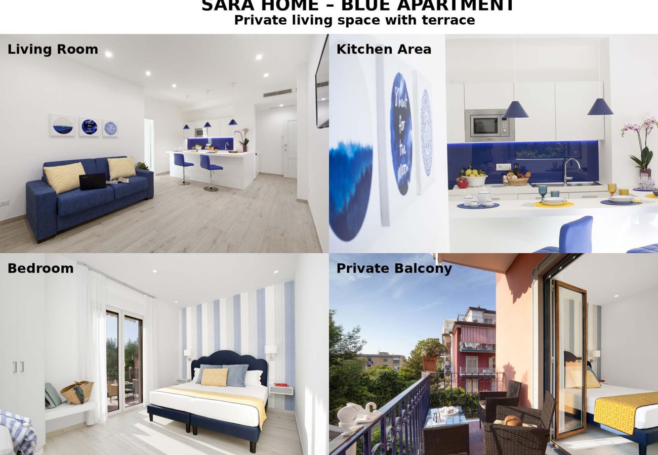 Appartamento a Sorrento - AMORE RENTALS - Sara Home | Due Appartamenti con Terrazze nel Cuore di Sorrento | Perfetto per Famiglie