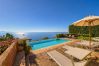 Villa a Sant´Agata sui Due Golfi - Villa Raffaella con Piscina Privata, Vista Mare, Parcheggio e Giardino