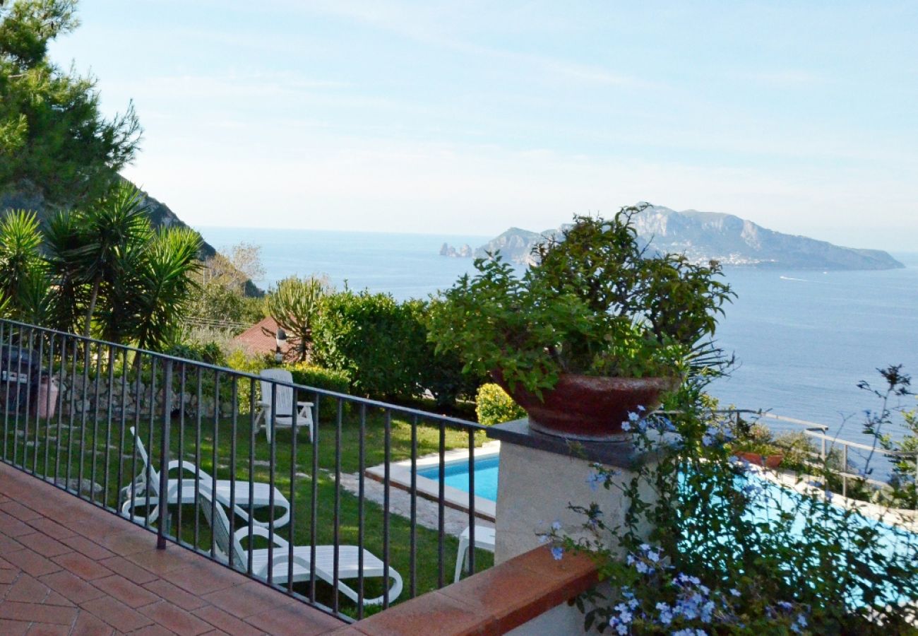 Villa a Massa Lubrense - AMORE RENTALS - Villa Posidonia con Vista Mare, Piscina e Giardino