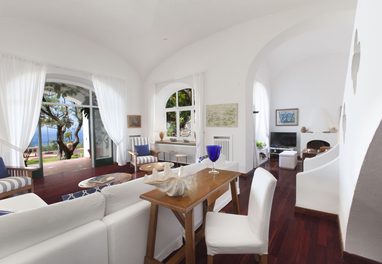 Villa a Positano - AMORE RENTALS - Villa Lo Scoglio con Accesso Diretto al Mare e Giardino 