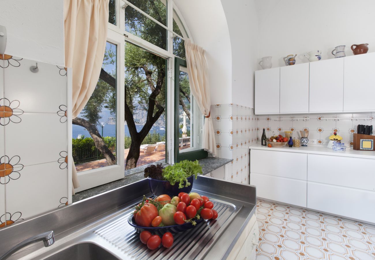 Villa a Positano - AMORE RENTALS - Villa Lo Scoglio con Accesso Diretto al Mare e Giardino 