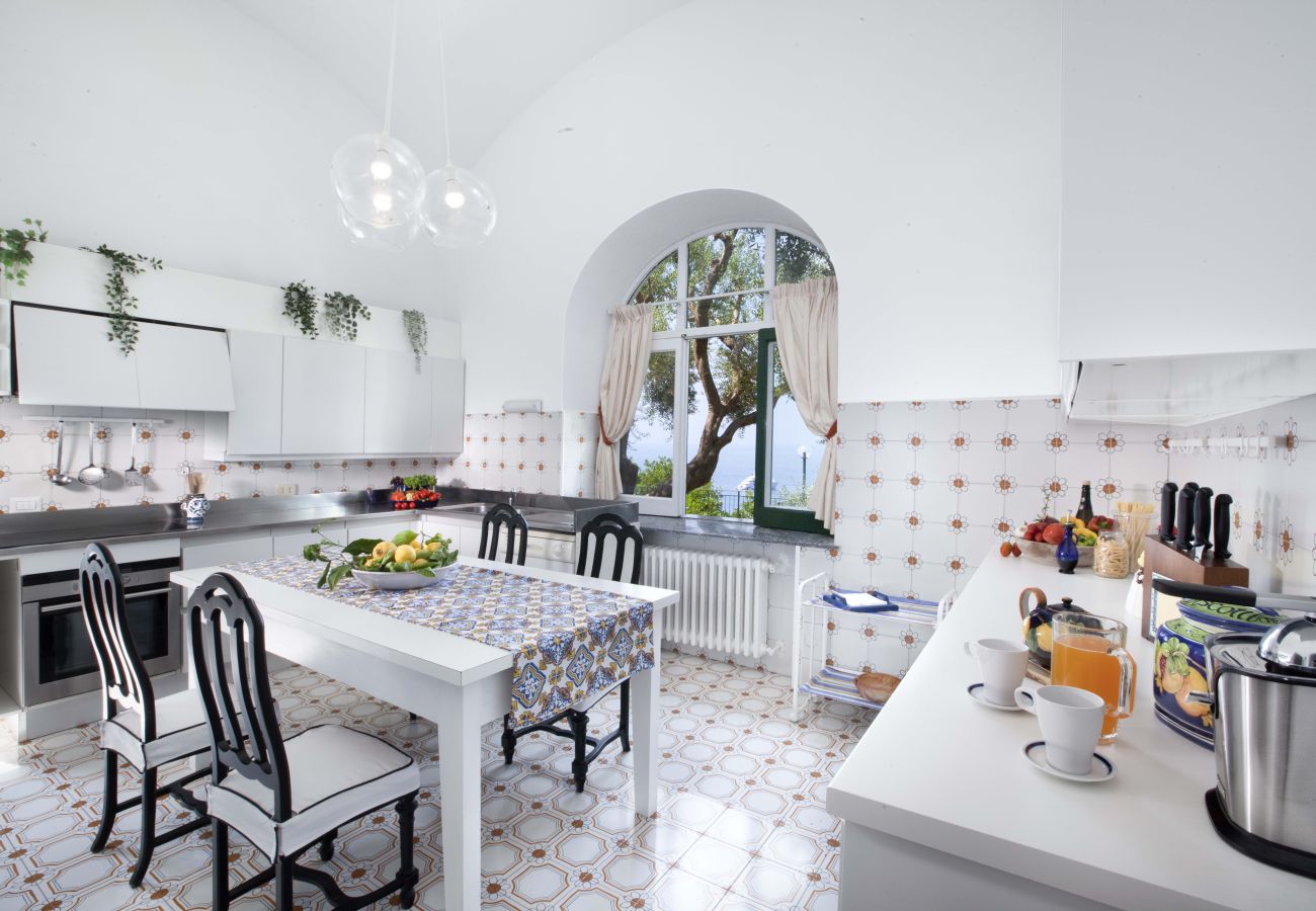 Villa a Positano - AMORE RENTALS - Villa Lo Scoglio con Accesso Diretto al Mare e Giardino 