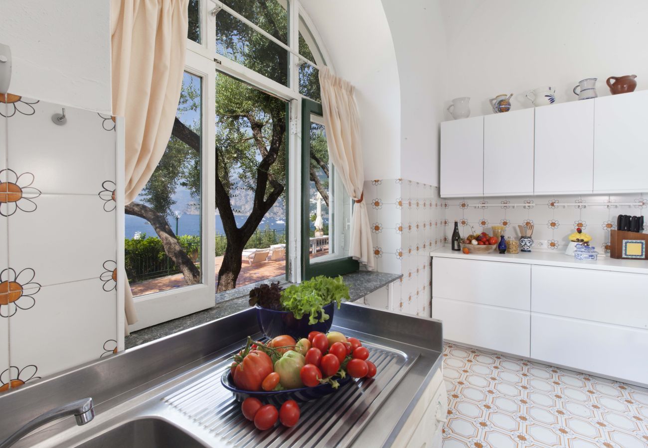 Villa a Positano - AMORE RENTALS - Villa Lo Scoglio con Accesso Diretto al Mare e Giardino 