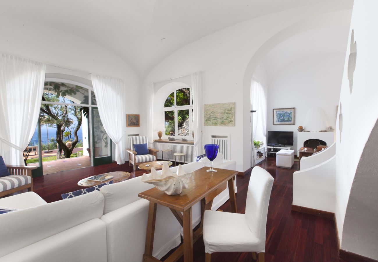 Villa a Positano - AMORE RENTALS - Villa Lo Scoglio con Accesso Diretto al Mare e Giardino 