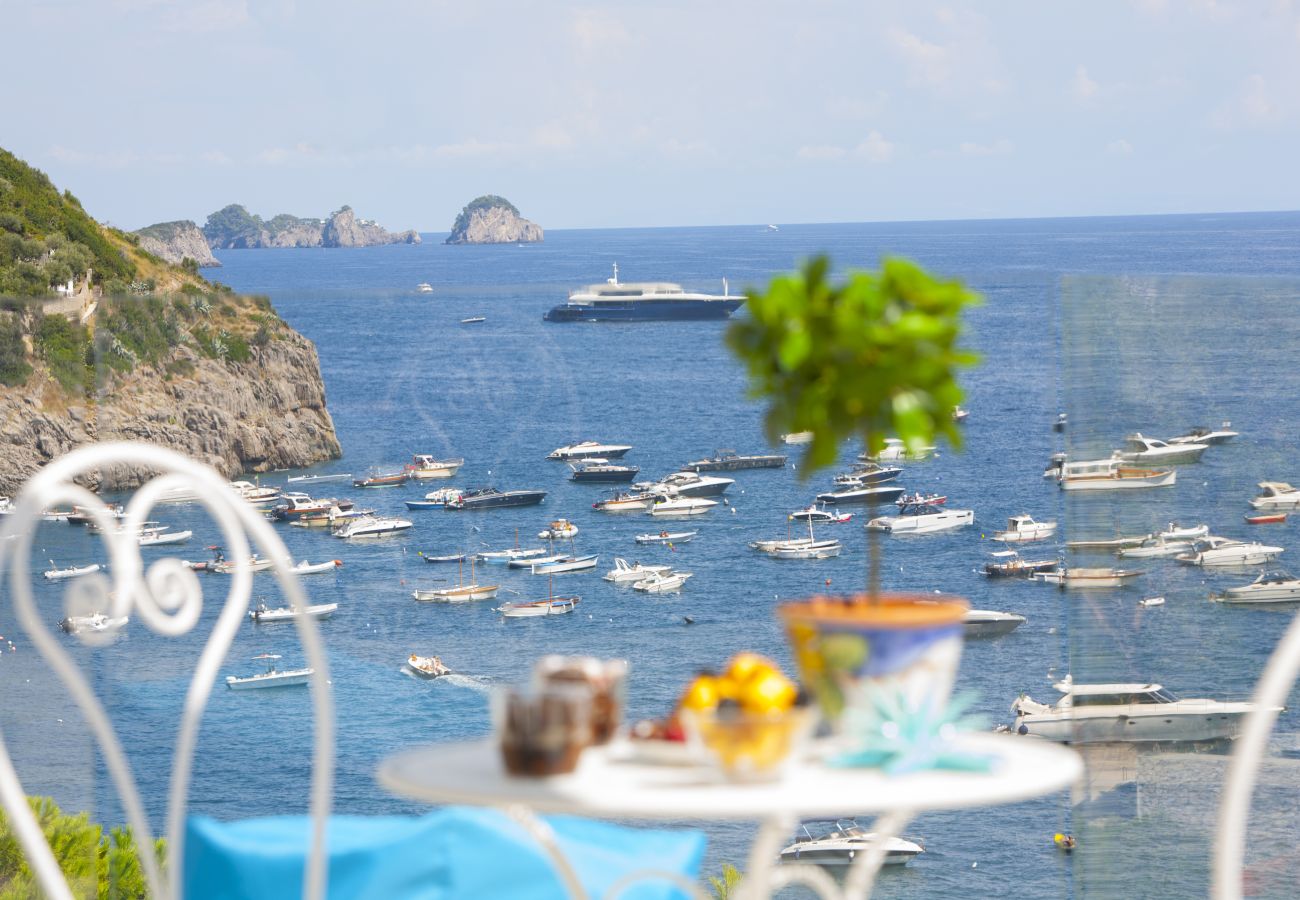 Villa a Nerano - AMORE RENTALS - Villa Iside con Piscina Privata, Vista Mare, Jacuzzi e Parcheggio