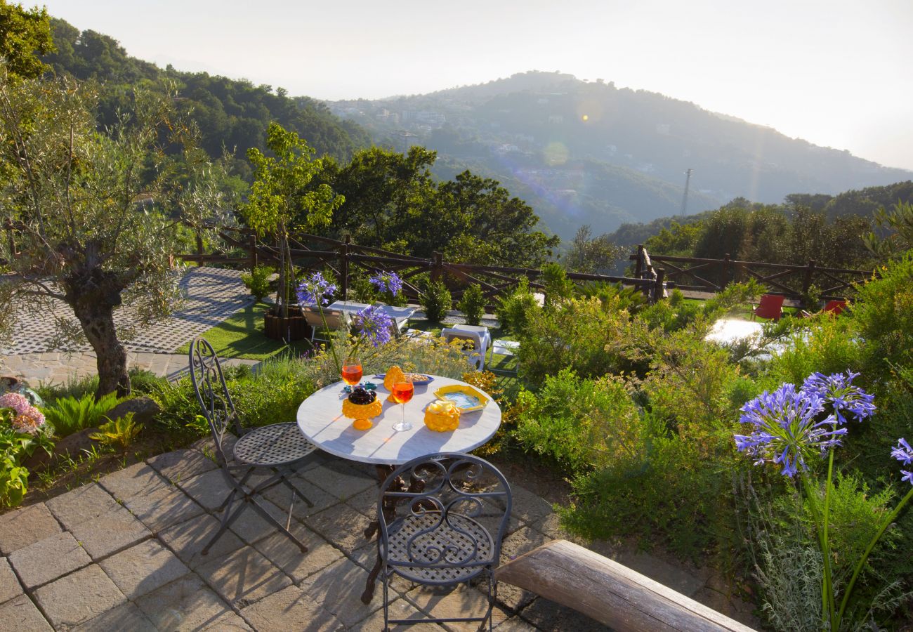 Casa a Sorrento - AMORE RENTALS - Casa I Giardini di Sorrento con Piscina, Sauna, Vista Mare