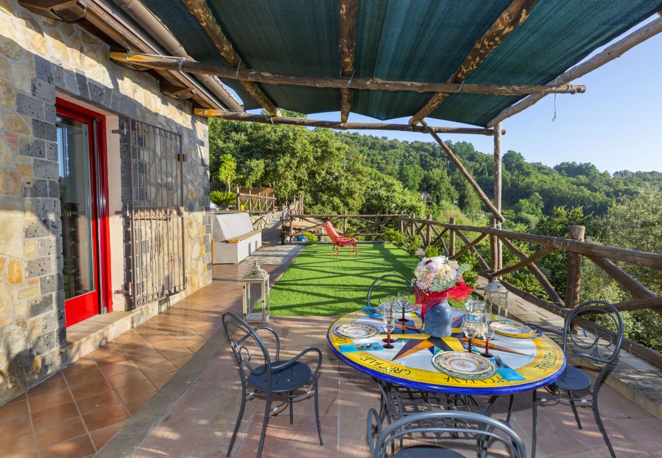 Casa a Sorrento - AMORE RENTALS - Casa I Giardini di Sorrento con Piscina, Sauna, Vista Mare