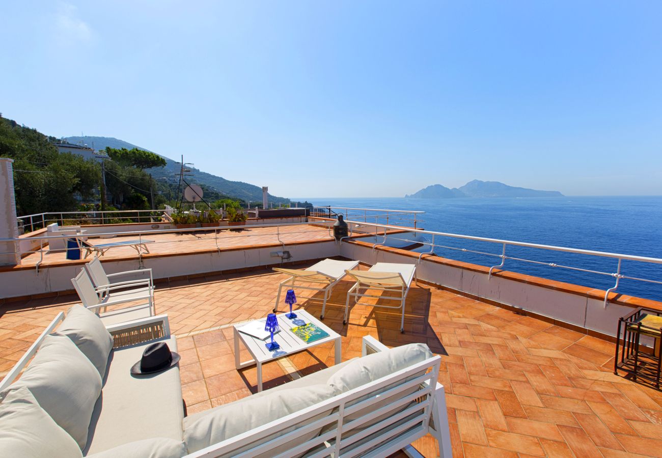 Villa a Massa Lubrense - AMORE RENTALS - Villa Domus Franca con Piscina Condivisa sul Mare