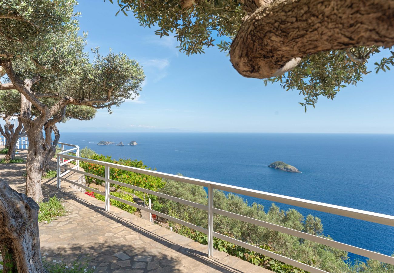 Villa a Massa Lubrense - AMORE RENTALS - Villa Lantana. Oasi di Silenzio e Natura con Jacuzzi Panoramica