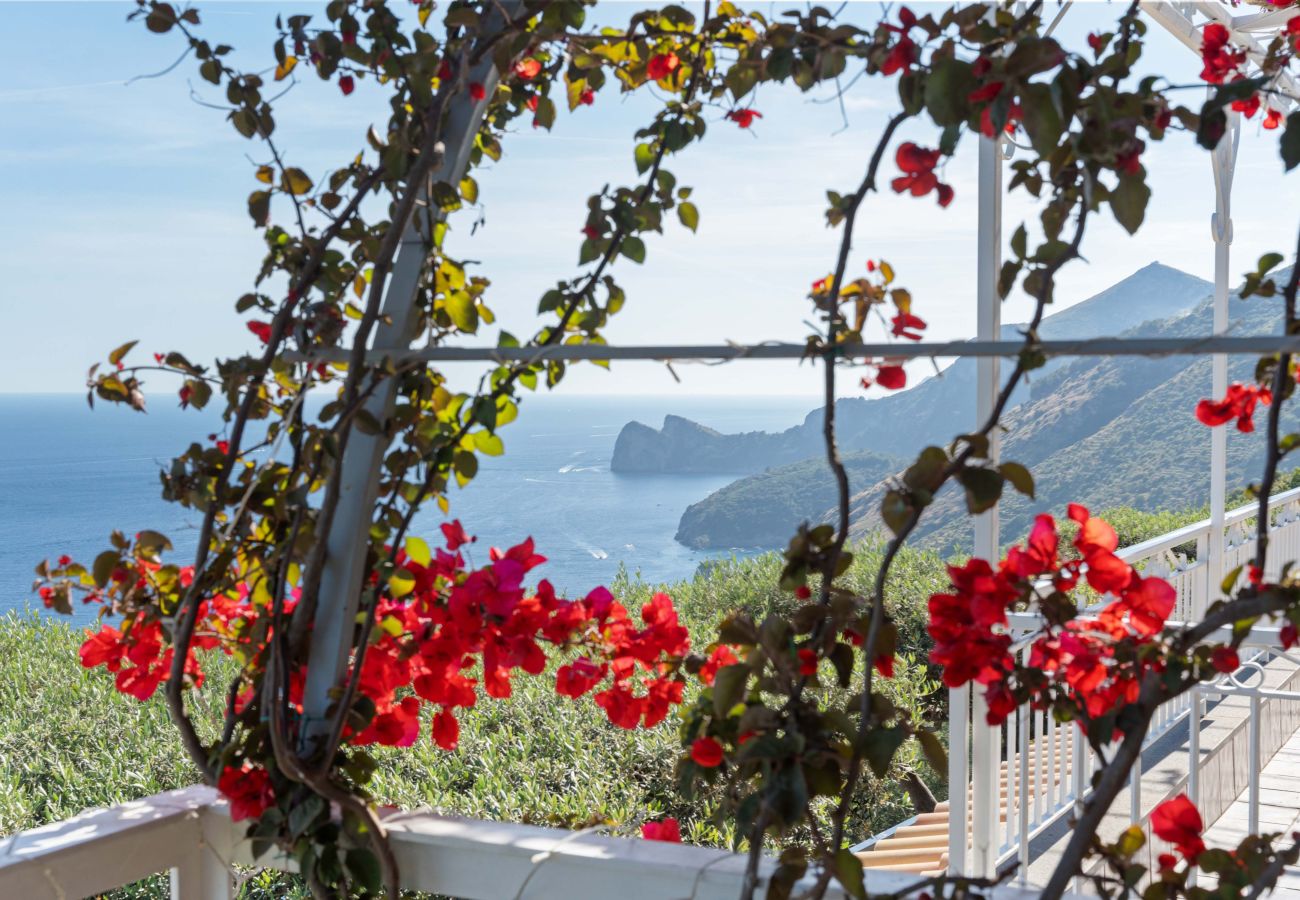 Villa a Massa Lubrense - AMORE RENTALS - Villa Lantana. Oasi di Silenzio e Natura con Jacuzzi Panoramica