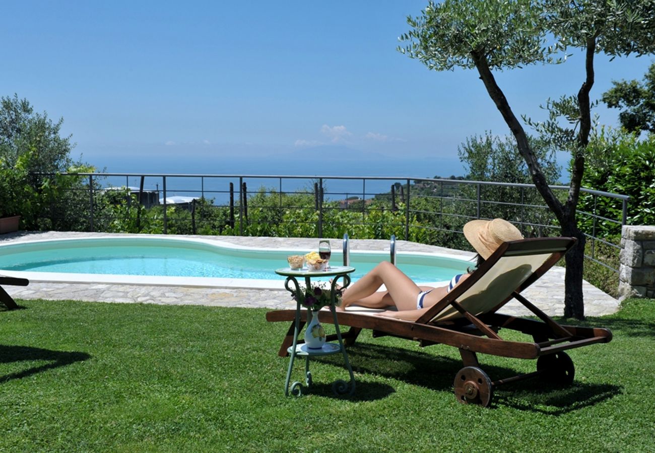 Villa in Sant´Agata sui Due Golfi - AMORE RENTALS - Casa Nando with private Pool, Garden, Terrace and Sea View