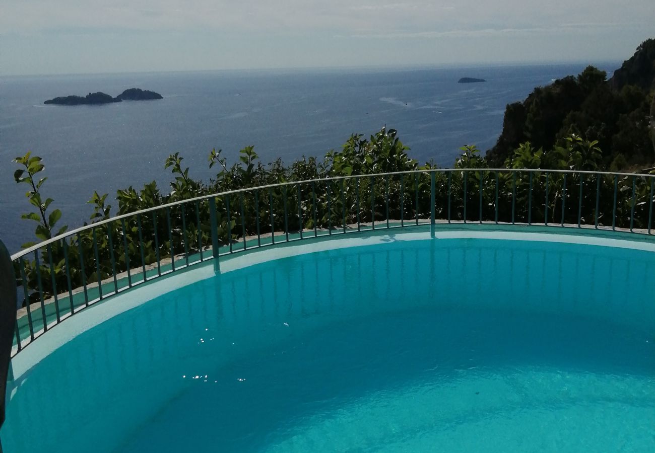 House in Positano - AMORE RENTALS - Villa Arora with Private Pool, Terrace, Sea View and parking near Positano