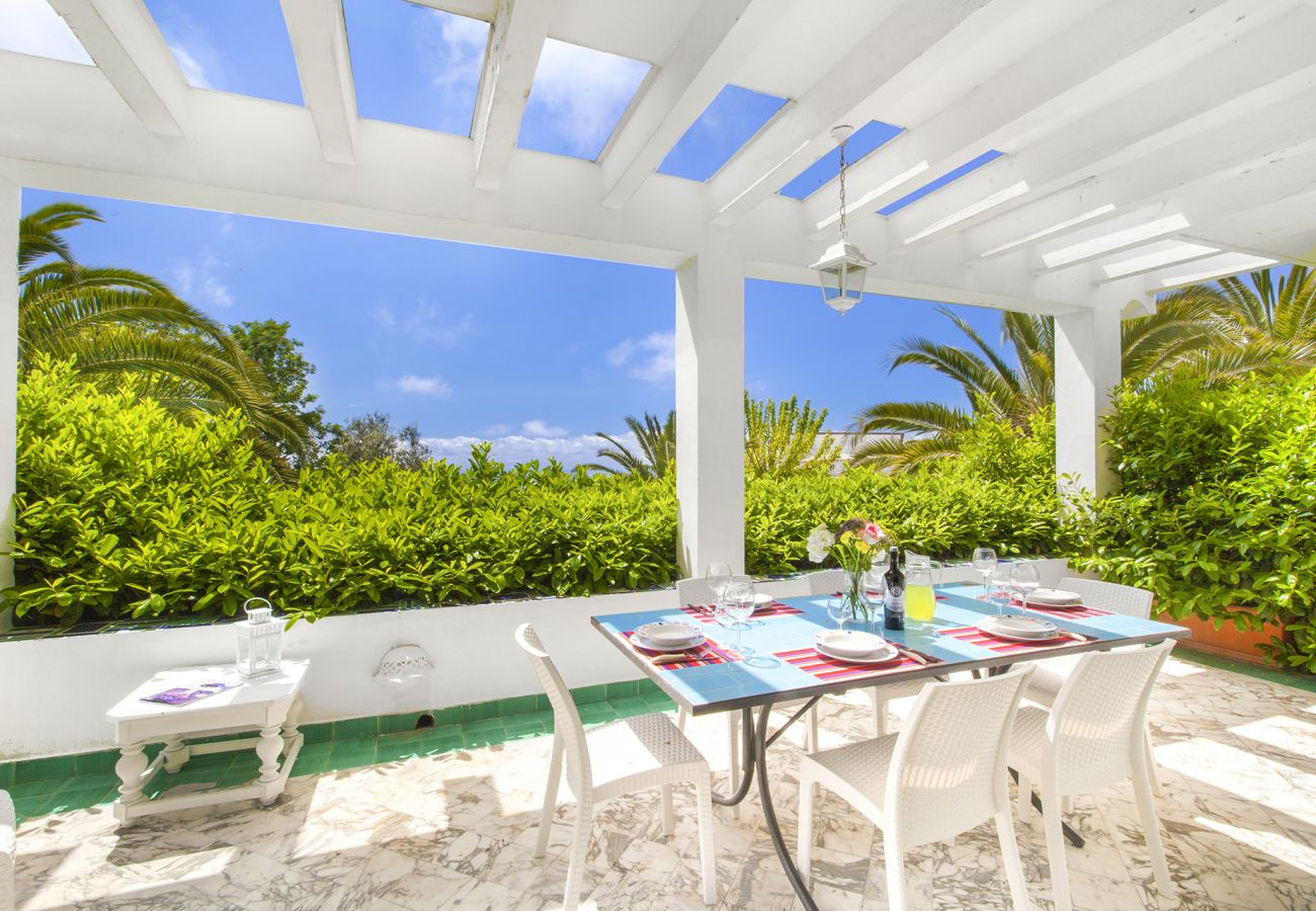 Villa in Massa Lubrense - AMORE RENTALS - Villa Claudia with private Pool, Sea View, Jacuzzi, Garden and Parking