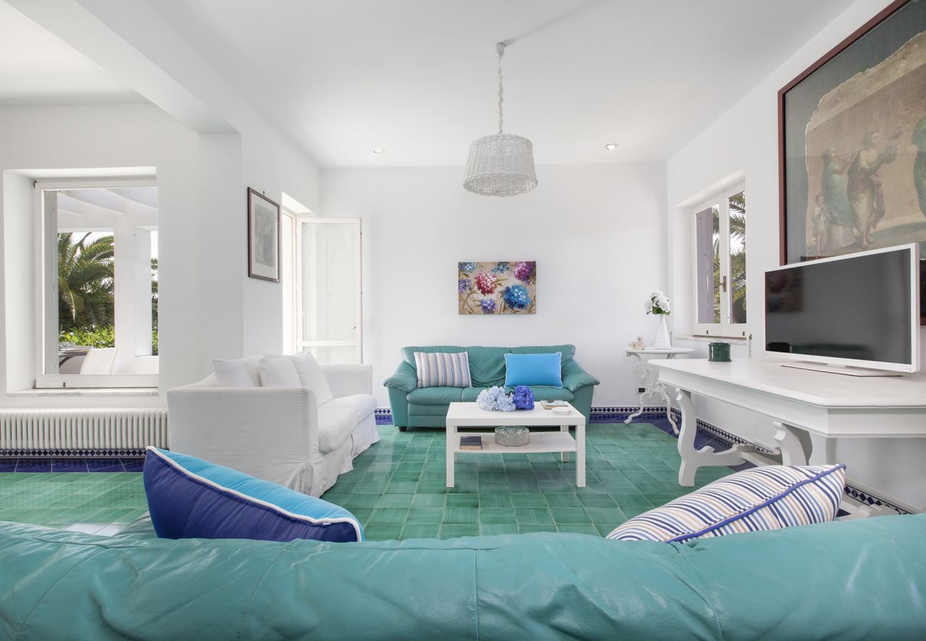 Villa in Massa Lubrense - AMORE RENTALS - Villa Claudia with private Pool, Sea View, Jacuzzi, Garden and Parking