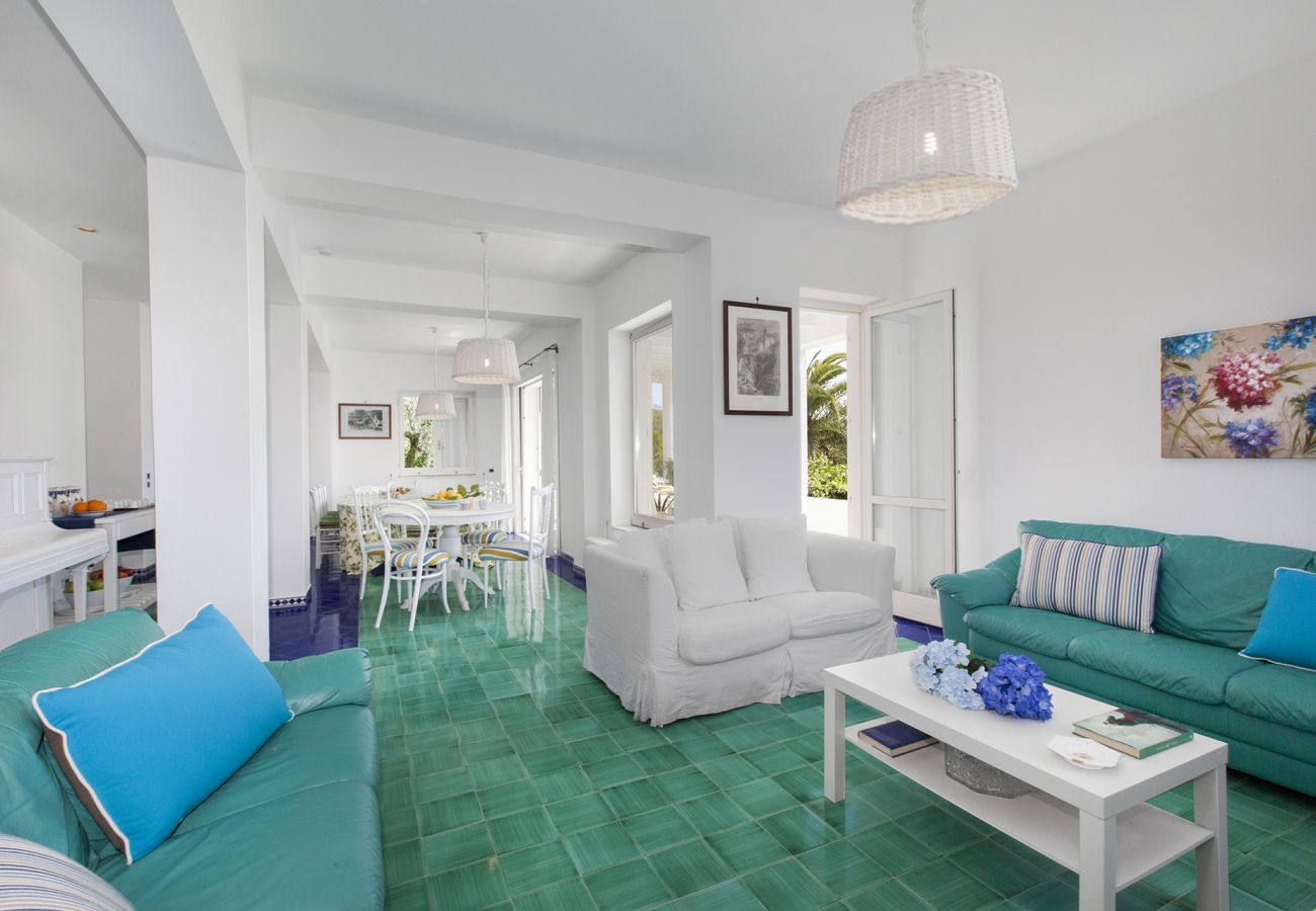 Villa in Massa Lubrense - AMORE RENTALS - Villa Claudia with private Pool, Sea View, Jacuzzi, Garden and Parking