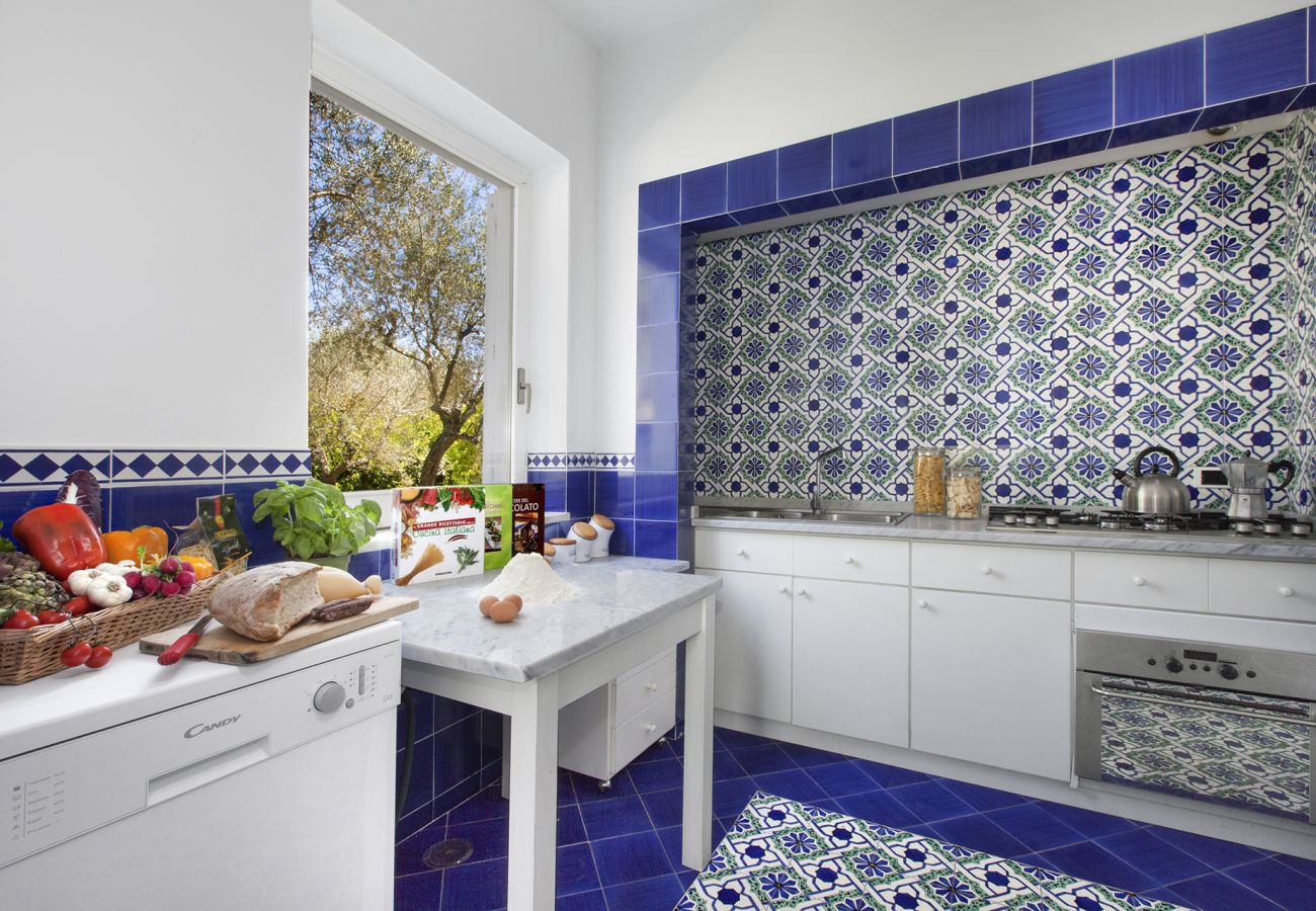 Villa in Massa Lubrense - AMORE RENTALS - Villa Claudia with private Pool, Sea View, Jacuzzi, Garden and Parking