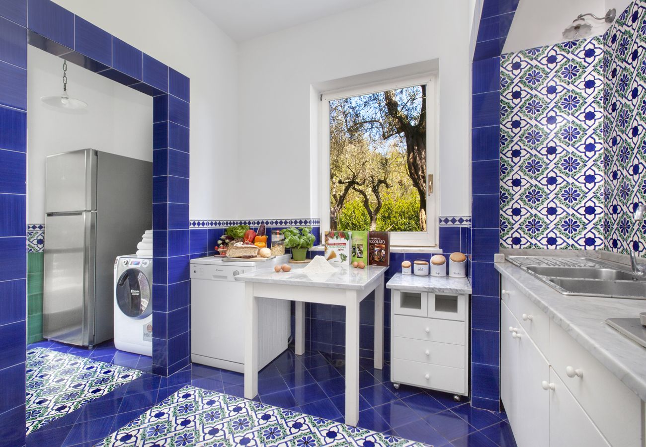Villa in Massa Lubrense - AMORE RENTALS - Villa Claudia with private Pool, Sea View, Jacuzzi, Garden and Parking