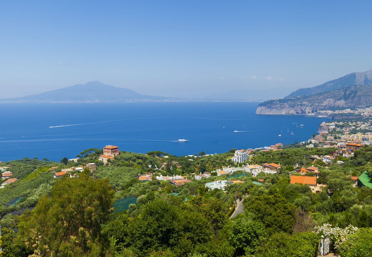 House in Sorrento - AMORE RENTALS - Casa Augusta A with Mini Pool, Sea View, Parking and Private Terraces