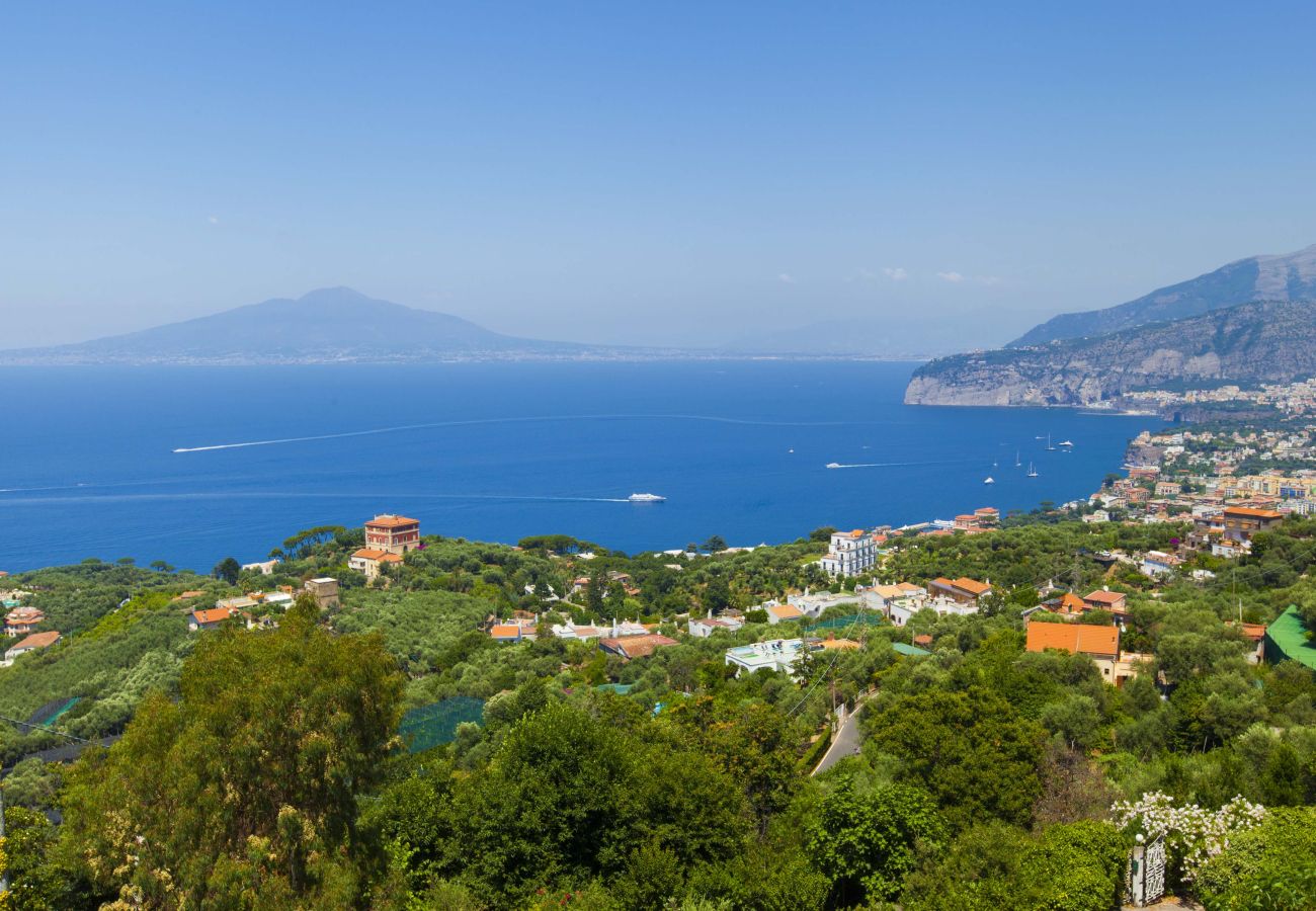 House in Sorrento - AMORE RENTALS - Casa Augusta A with Mini Pool, Sea View, Parking and Private Terraces