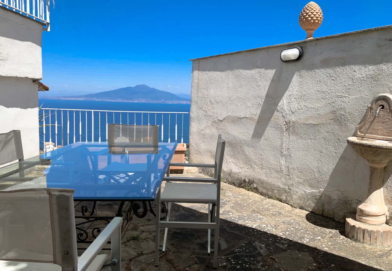 House in Sorrento - AMORE RENTALS - Casa Augusta B with Private Terrace, Barbecue and Sea View