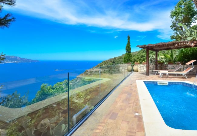Villa/Dettached house in Termini - AMORE RENTALS - Villa Bacco with Private Swimming Pool, Sea View, Parking, Romantic