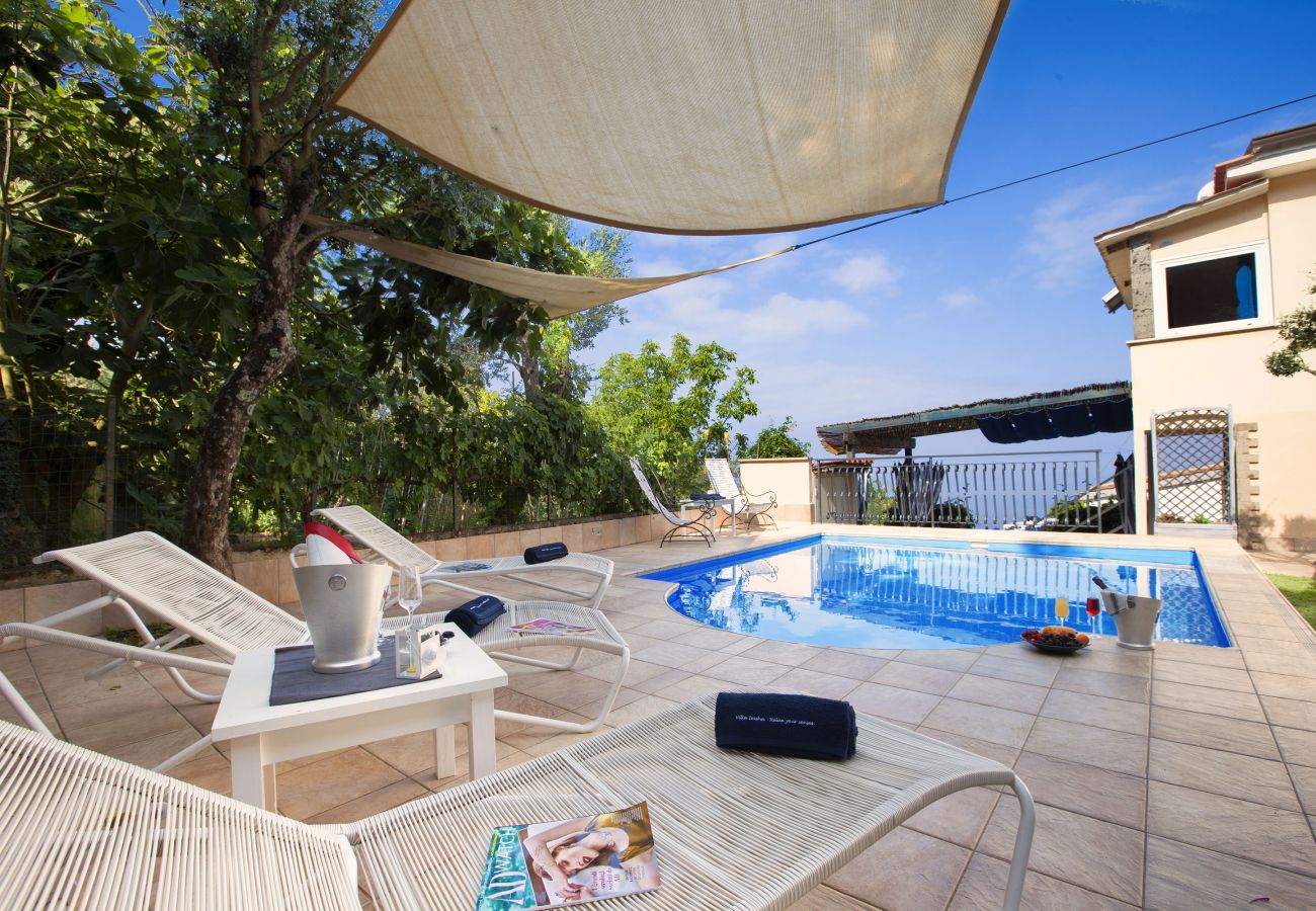 Villa in Massa Lubrense - AMORE RENTALS -Villa Felice with private pool, sea view in a quiet area, Massa Lubrense