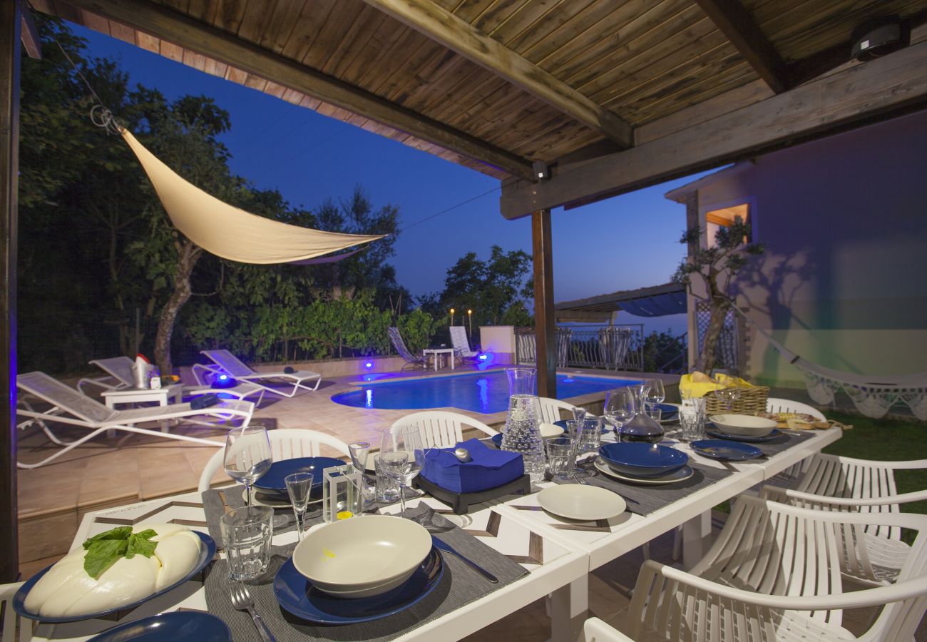 Villa in Massa Lubrense - AMORE RENTALS -Villa Felice with private pool, sea view in a quiet area, Massa Lubrense