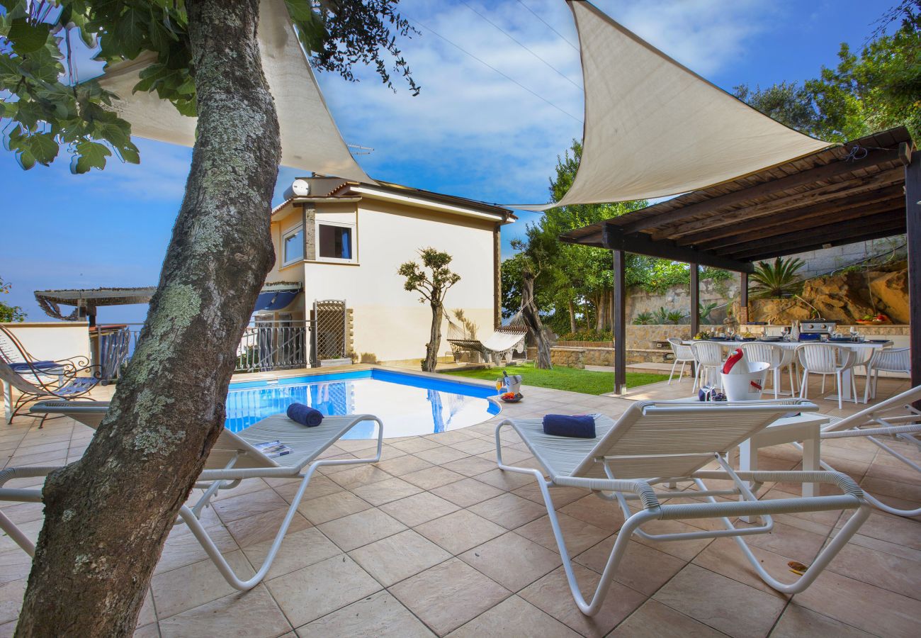 Villa in Massa Lubrense - AMORE RENTALS -Villa Felice with private pool, sea view in a quiet area, Massa Lubrense