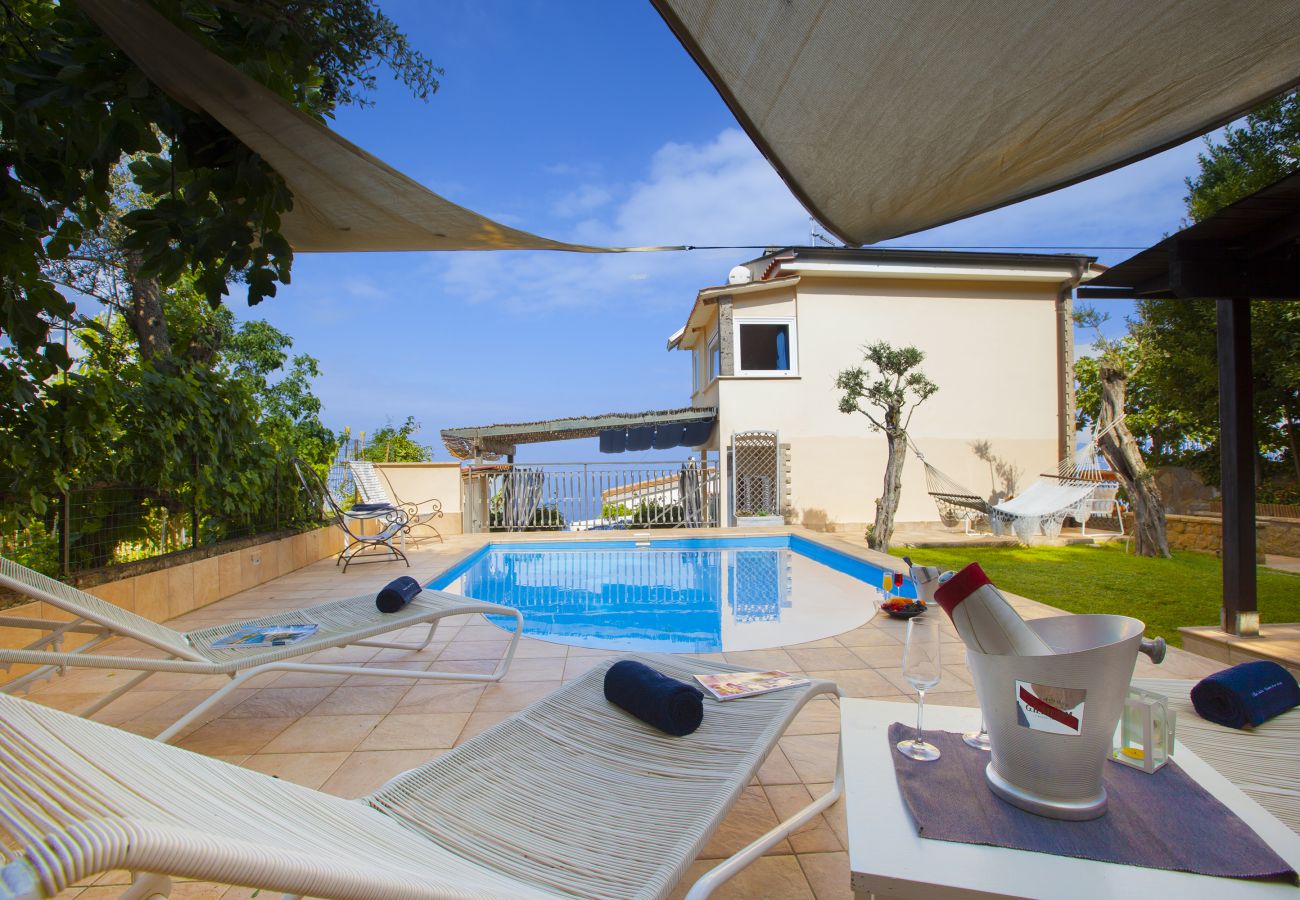 Villa in Massa Lubrense - AMORE RENTALS -Villa Felice with private pool, sea view in a quiet area, Massa Lubrense