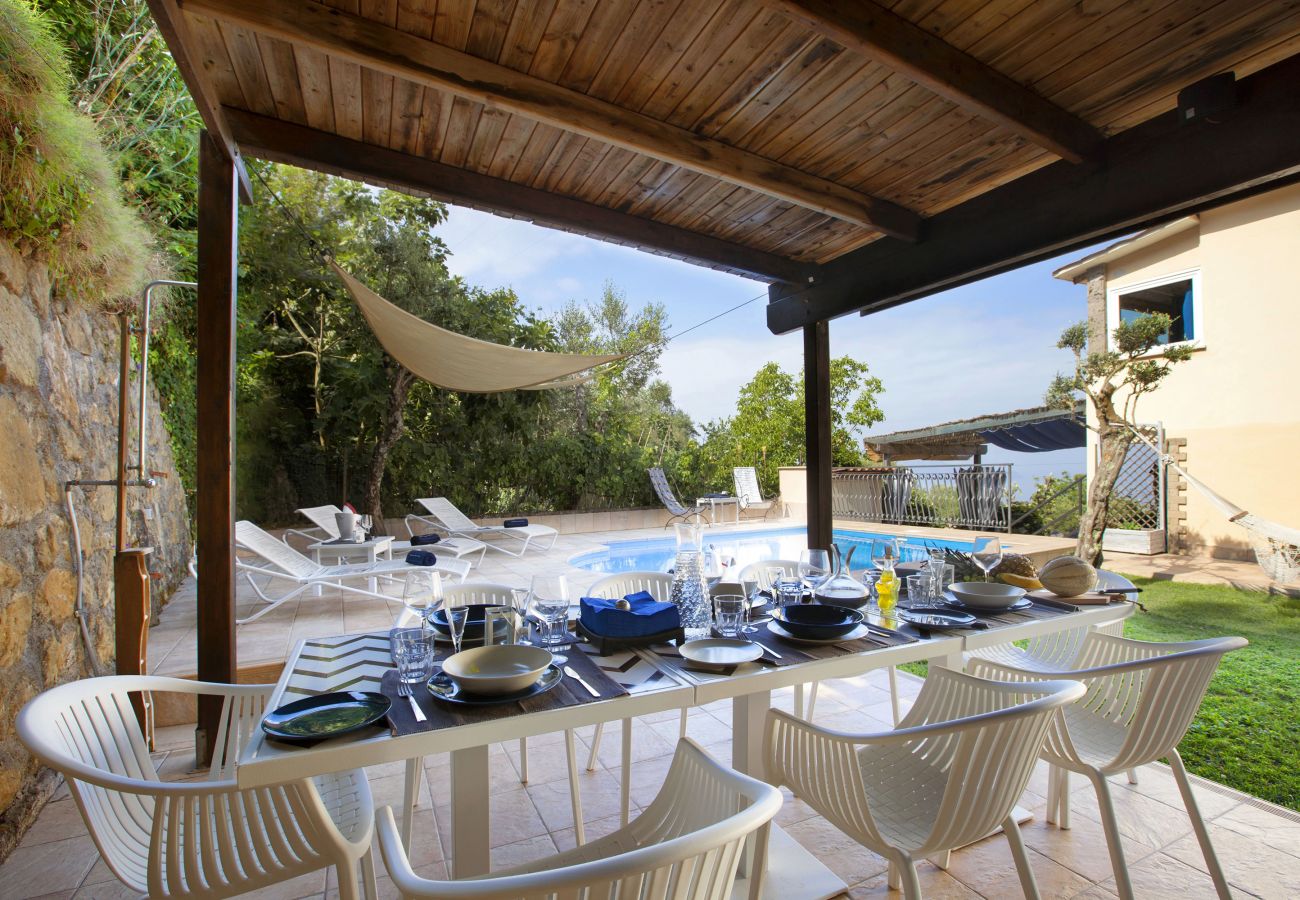 Villa in Massa Lubrense - AMORE RENTALS -Villa Felice with private pool, sea view in a quiet area, Massa Lubrense