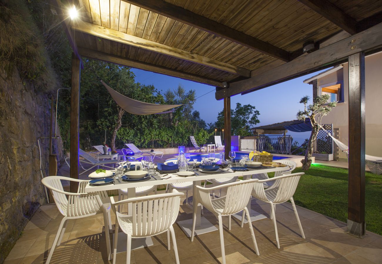 Villa in Massa Lubrense - AMORE RENTALS -Villa Felice with private pool, sea view in a quiet area, Massa Lubrense