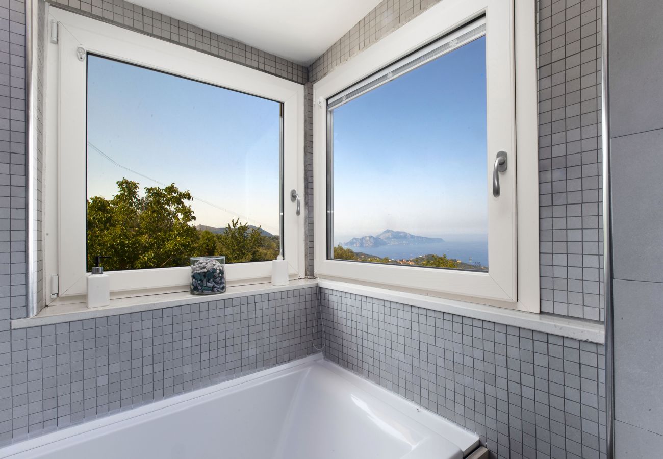 Villa in Massa Lubrense - AMORE RENTALS -Villa Felice with private pool, sea view in a quiet area, Massa Lubrense