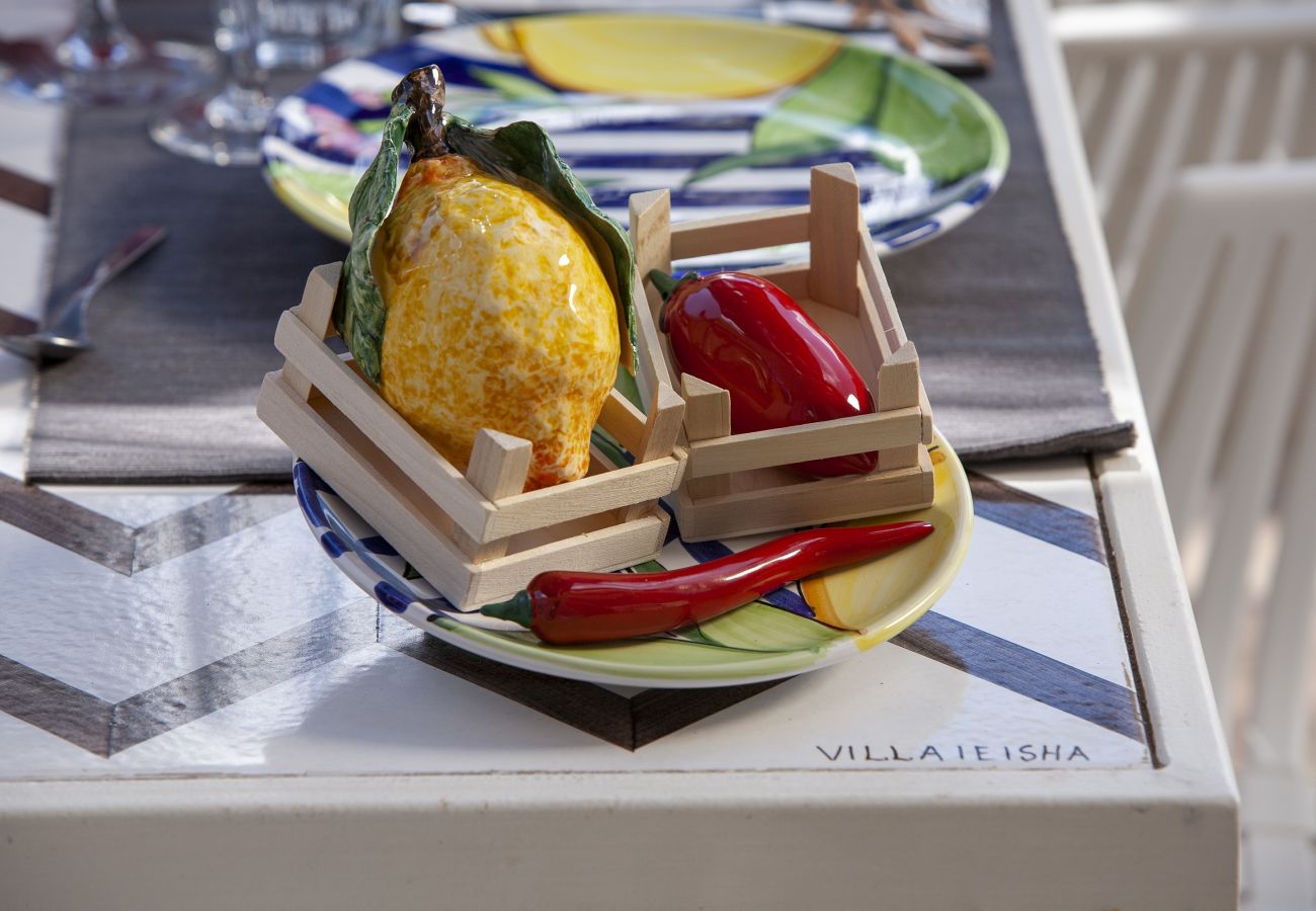 Villa in Massa Lubrense - AMORE RENTALS -Villa Felice with private pool, sea view in a quiet area, Massa Lubrense