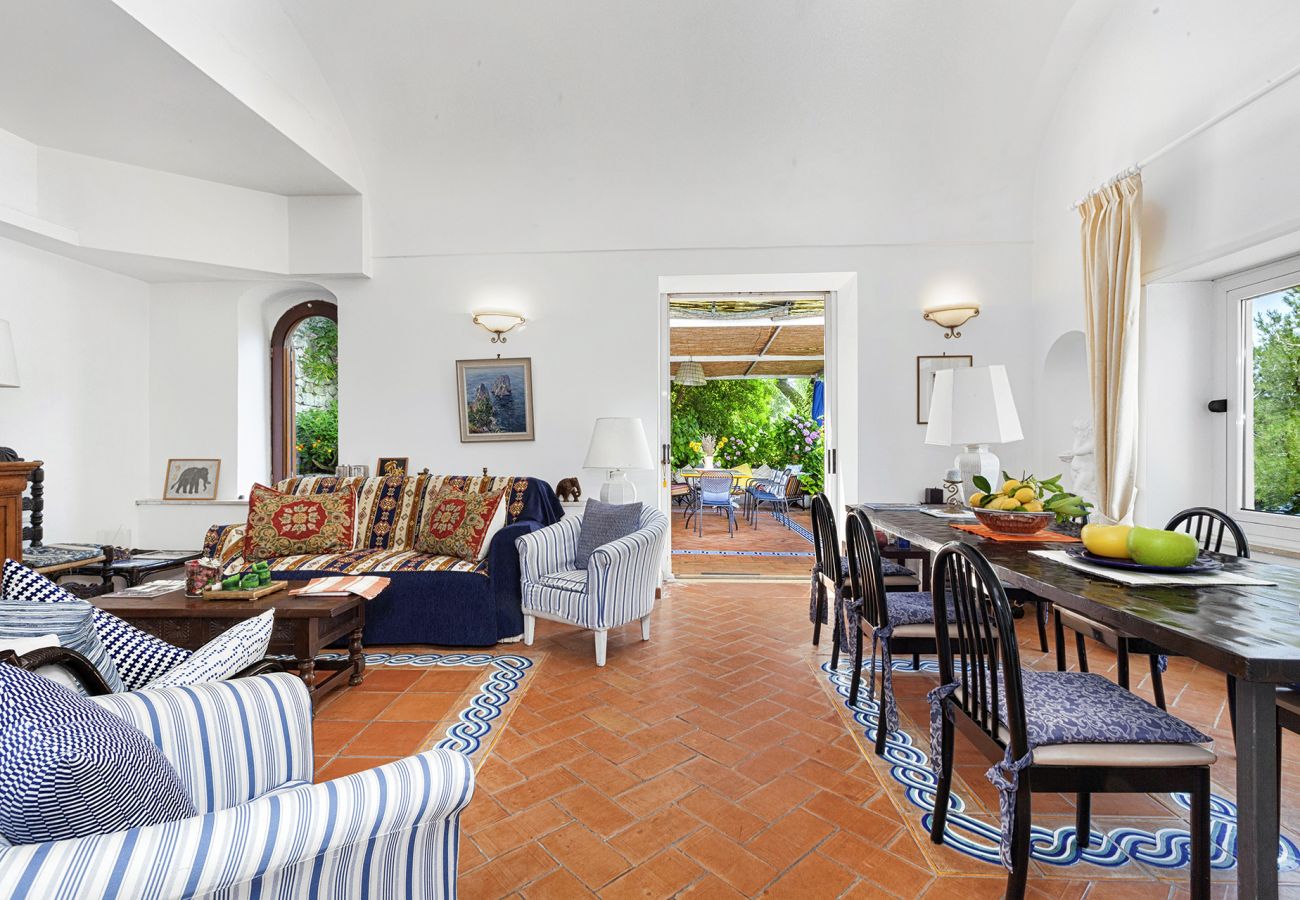 Villa in Capri - AMORE RENTALS - Villa Polifemo with Swimming Pool, Sea View, Terrace and Garden