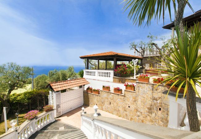 Villa in Massa Lubrense - AMORE RENTALS - Villa Giulia with Private Pool, Sea View, Terraces and Parking