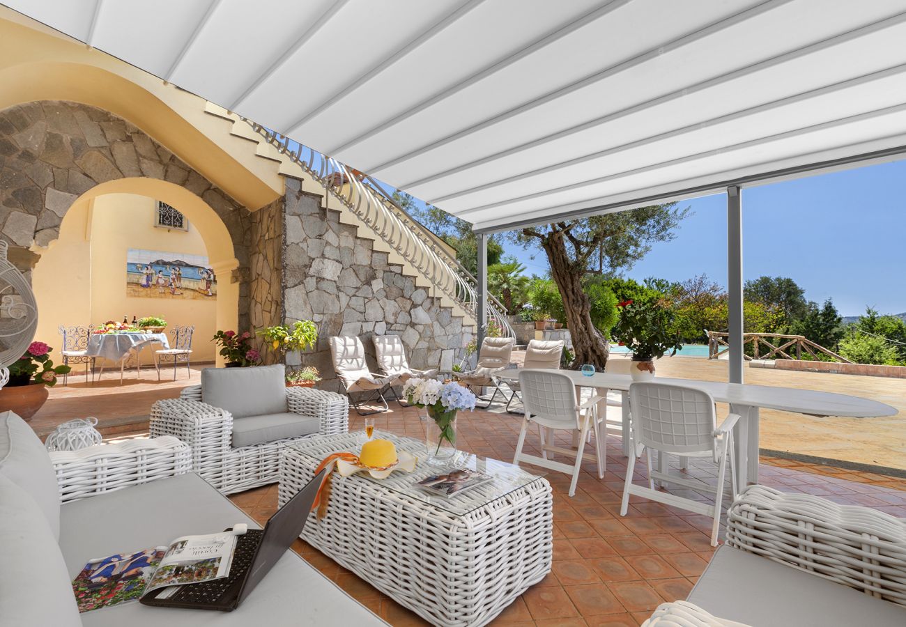 Villa in Sant´Agata sui Due Golfi - Villa Ferrara with Infinity Pool, Sea View, Parking and Garden