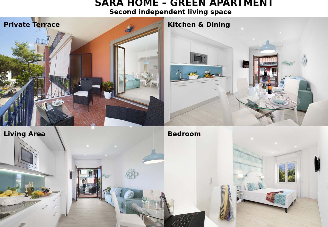 Apartment in Sorrento - AMORE RENTALS - Sara Home | Two Connected Apartments with Terraces in the Heart of Sorrento