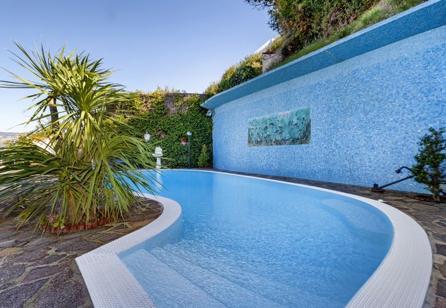 Villa in Sorrento - AMORE RENTALS - Villa Bianca with Private Swimming Pool, Sea View, Terraces, Parking and Barbecue